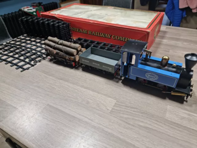 Live Steam Mamod RS1 Model Train Set With Track PLUS PARTS - LACKING LOCO