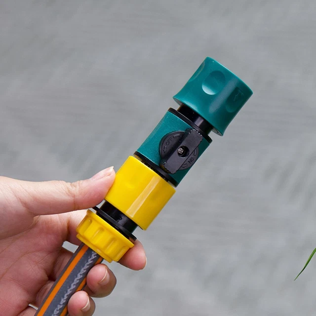 Uni-Fine Gartenschlauch Schnellverbinder Aus Messing - 4-teiliges Set Für 1/2 Zoll Schläuche