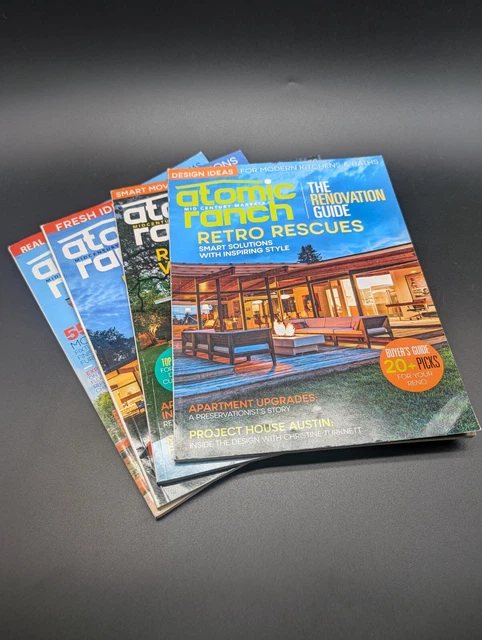 Moder Atom MCM ATOMIC RANCH Magazine Renovation Guide 4 Issues 2018-2021 Mid ...