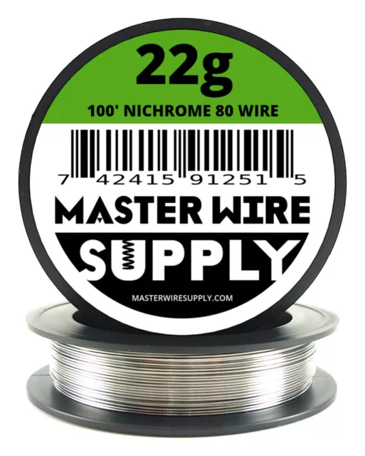 MWS - Nichrome 80 - 100 ft - 22 Gauge Round Wire