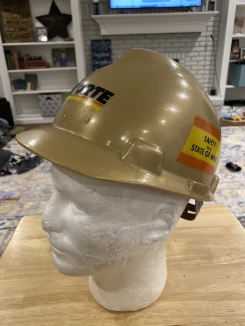 MSA V Guard Gold Hard Hat With Staz On Suspension Korte Construction Safety