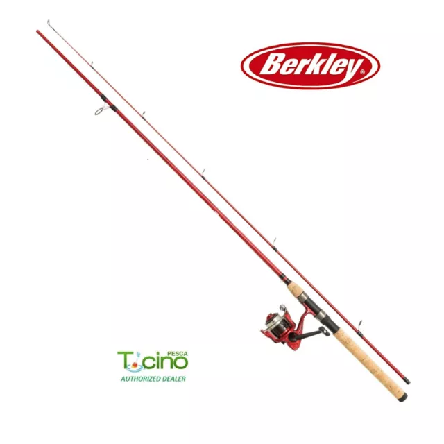 Canne à Pêche + Moulinet De Spinning Berkley CHERRYWOOD COMBO + Fil Truite Bass