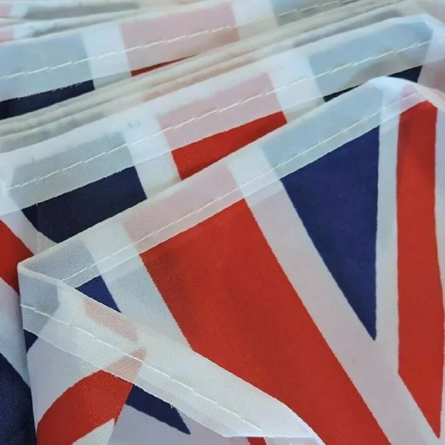 80th D-Day 6th June 10 Metre's 28 Flags Union Jack Fabric Flag Bunting 3