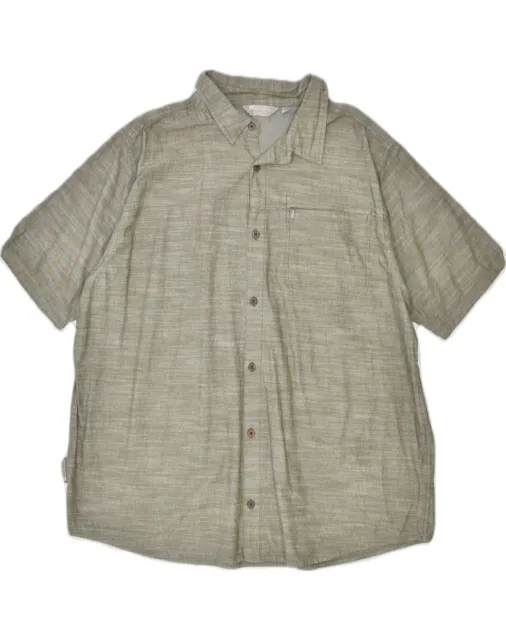 MOUNTAIN WAREHOUSE Mens Short Sleeve Shirt 3XL Green Cotton U201