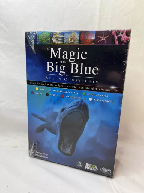 The Magic of the Big Blue - Seven Continents (DVD, 3-DISC BOX SET) R-4 FREE POST
