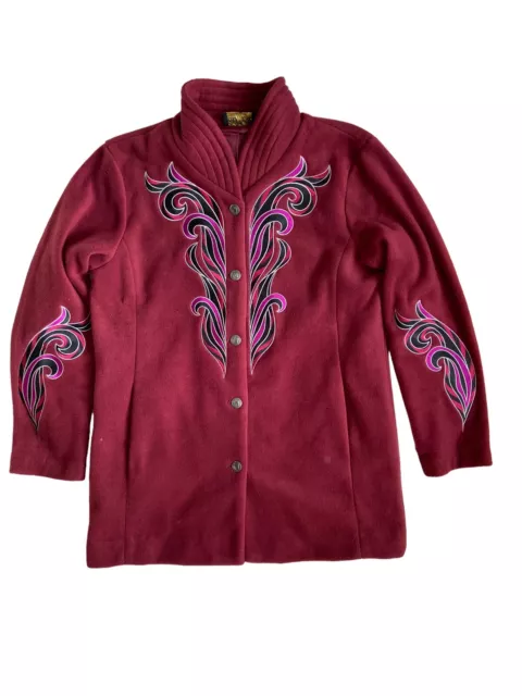 NEW - MAGGY PAVLOU Burgundy Wine Wool Wearable Art Jacket - Size M/L $525  £331.92 - PicClick UK