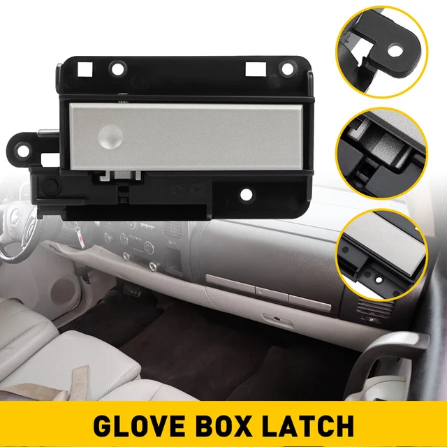 Silver Glove Box Latch Handle For 2007-2013 Silverado GMC Sierra Upper