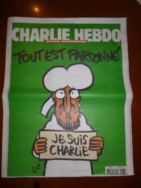 Charlie Hebdo nº1178 "Tout est pardonné" 14/01/2015 Original Edition Spéciale