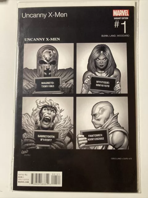 Uncanny X-Men #1 VF/NM Greg Land Hip Hop Variant (2015) Marvel