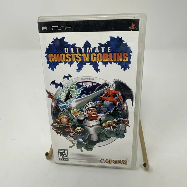 PSP LOT WITH Ultimate Ghosts 'N Goblins And 5 Other Games And A
