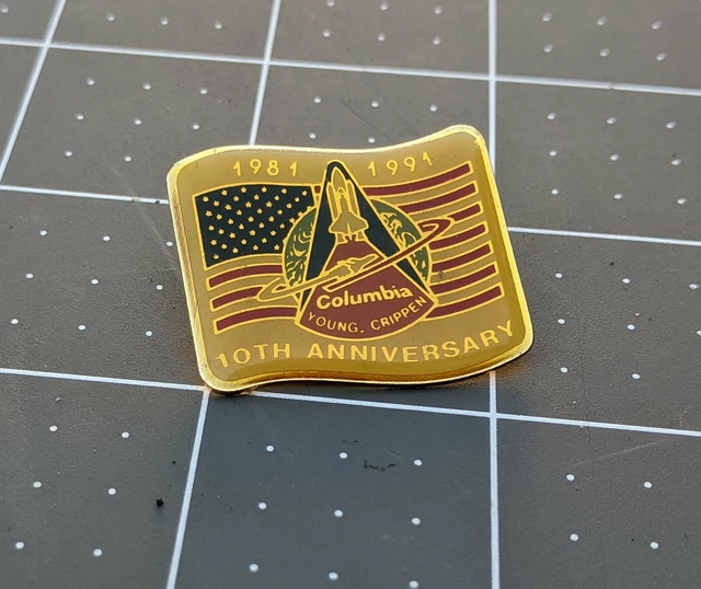 10th Anniversary Nasa Space Shuttle Program Pin 1981 - 1991