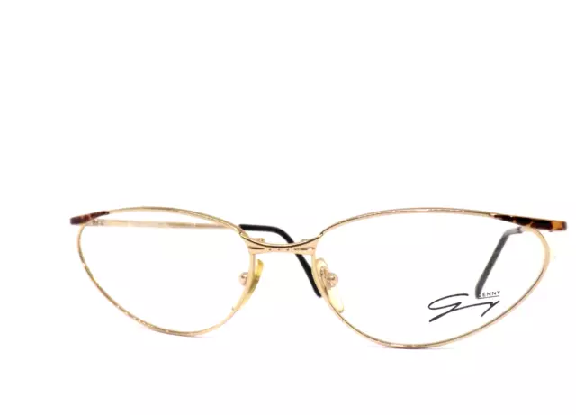 GENNY montatura per occhiali da vista donna metallo ORO VINTAGE made italy nuovi
