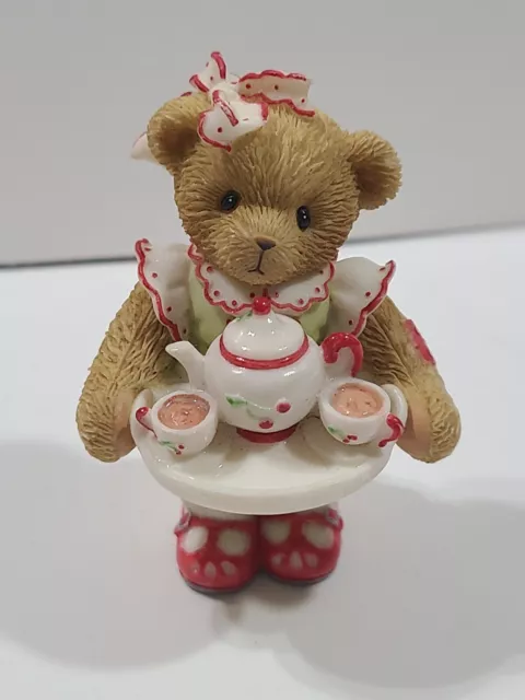 Cherished Teddies Bear Figurine ENESCO Teapot Tea Party 2004 #119412 VERY RARE