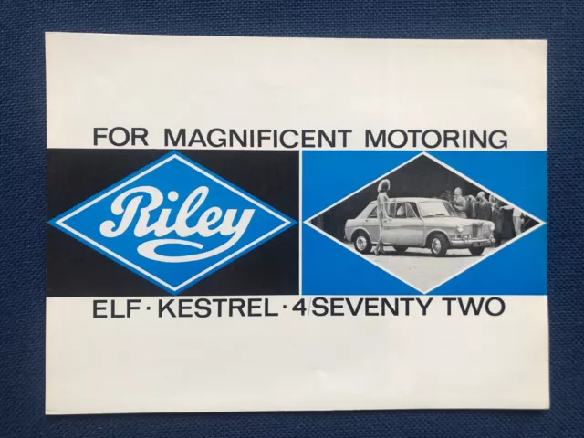 Original BMC Sales Brochure for the Riley Elf, Kestrel, 4/Seventy Two 1966