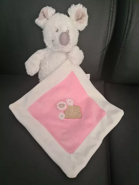 Doudou Souris Nicotoy Dickie Blanche Mouchoir