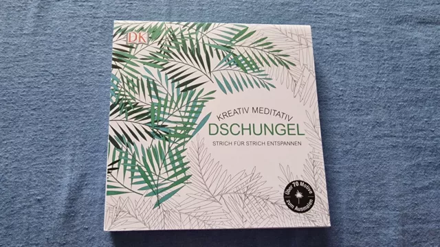 Malblock Malbuch Erwachsene Dschungel aus DK-Verlag (Zustand neu, ungenutzt)
