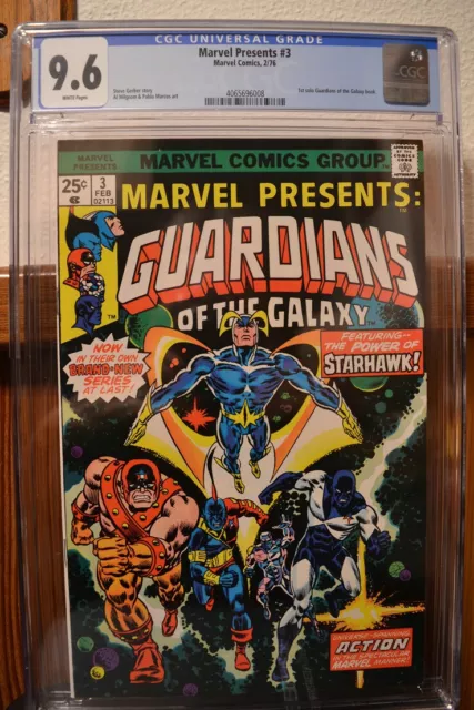 Marvel Presents #3 (1976) (CGC, 9.6, NM+) 1st Guardians of the Galaxy Solo Story