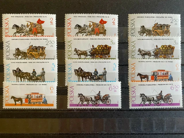 Briefmarken Polen Polska 1980 jeweils 2x Mi-Nr. 2721 - 2726 postfrisch