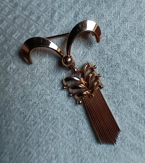 Broche Vintage Abeille Dorée Avec Perle - Années 1960 - Bijou Fantaisie