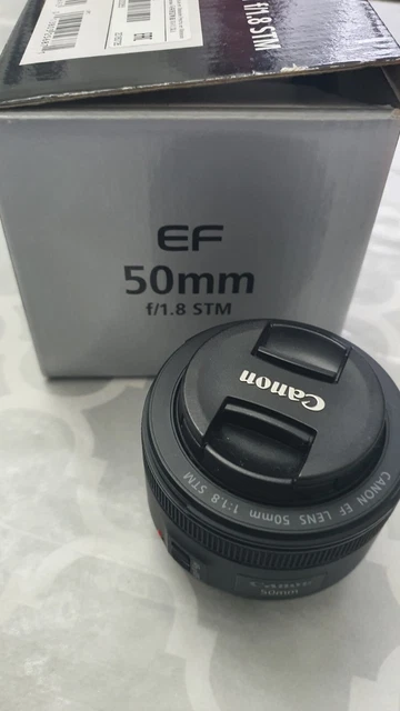 Canon EF 50 mm F/1.8 EF STM Lens Excellent Condition With Box Canon EF 50 mm F/1.8 EF STM Lens Excellent Condition With Box