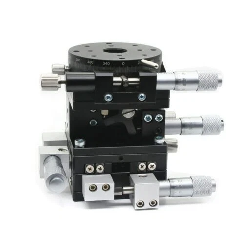 4-axis 40*40mm XYZR Trimming Platform Linear Stage Sliding Table 8.8N LTP40-LM