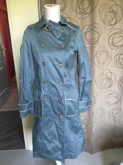 Trench Coat Save The Queen Neuf (sans étiquettes) - Couleurs Noir/blanc/gris - Taille M