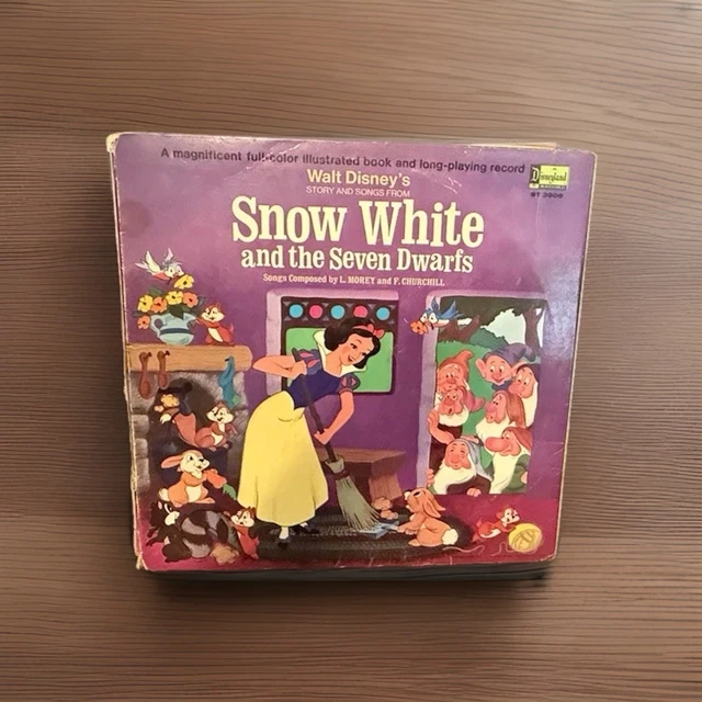 VINTAGE WALT DISNEYS Snow White And The 7 Dwarfs Vinyl Record £6.08 ...
