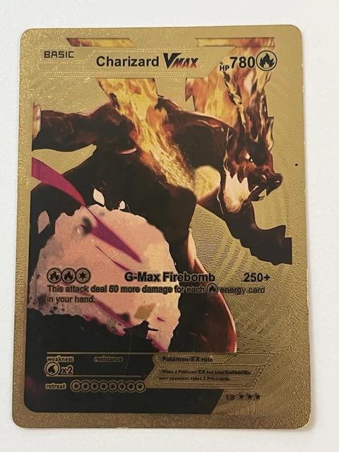 2024 POKMON GOLD Foil Fan Art Card Charizard VMAX Hp 780 Basic $15.00 - PicClick AU 2024 POKMON GOLD Foil Fan Art Card Charizard VMAX Hp 780 Basic $15.00 - PicClick AU