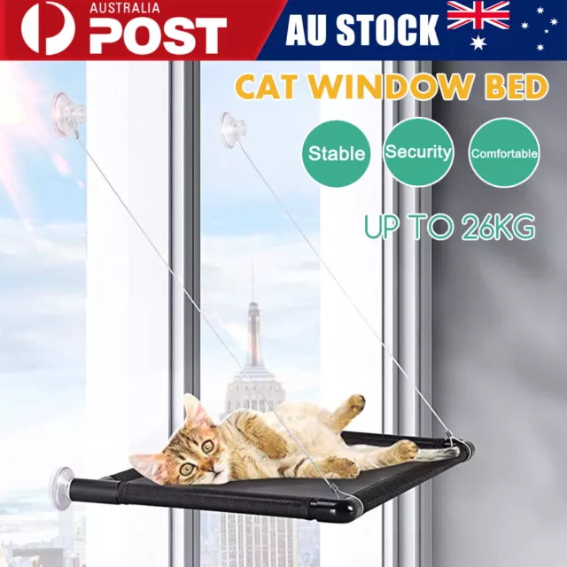Pet Cat Window Hammock Perch Bed Hold Up To 60lbs Mounted Durable Seat New