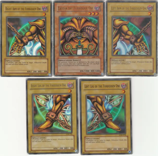 1x Komplette Exodia, LOB E098-E101 LOB-120 Played 2.A. Ultra Rare selten Yugioh