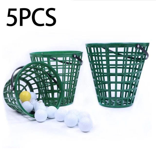 Lot de 5 paniers de balles de golf en nylon contenant 25/50/75/100/150