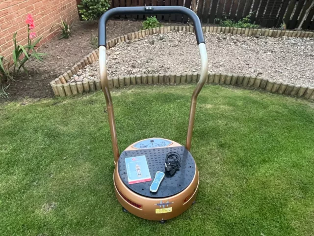 MEDICARN BSLIMMER GOLD Power Vibration Plate with Remote and Exercise Stra 50.00 PicClick UK
