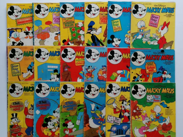 Walt Disneys Micky Maus EHAPA-Verlag 18 Hefte aus 1978 (S44)