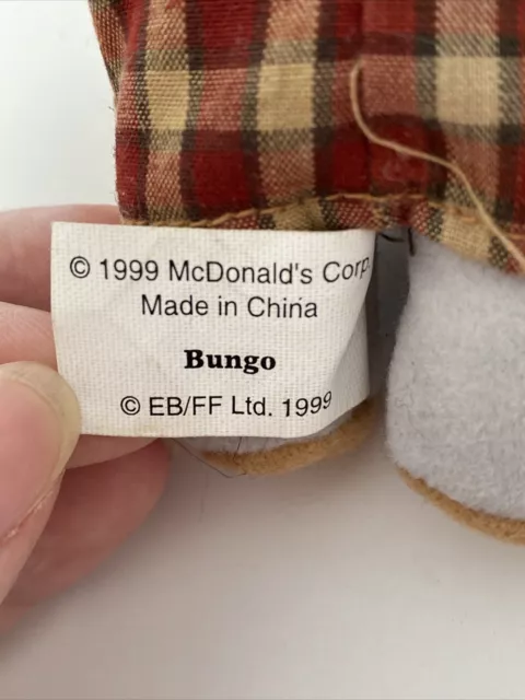 McDonalds Bungo Happy Meal Toy 1999 Wombles Vintage 5” 7
