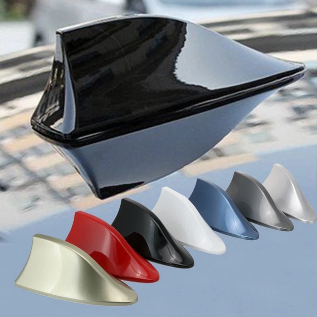 1x FM/AM Radio Signal Aerials Shark Fin Style Antenna Car Tuning Roof Decoration