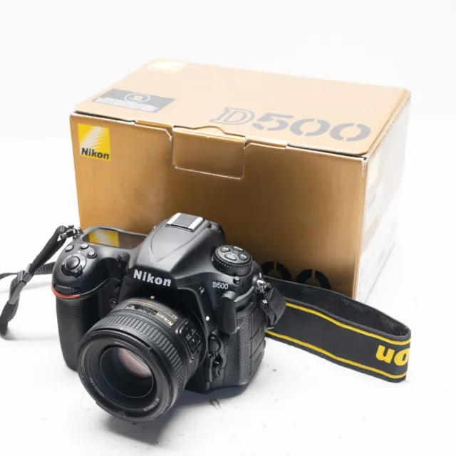 Nikon D500 20.9 MP Digital SLR Camera w/ 50mm 1.8 AF-S Lens