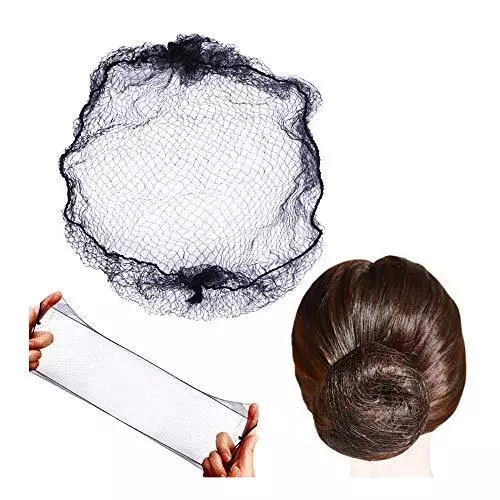 Mallas redes para el pelo redecillas desechables cabello accesorios negro 100pcs