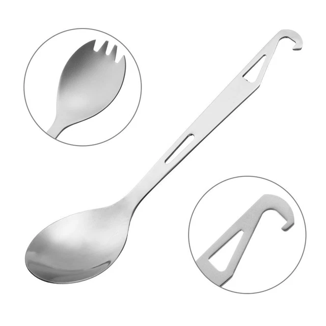 Fourchette à couverts Ustensiles de cuisine en titane pur Pique-nique extérieur