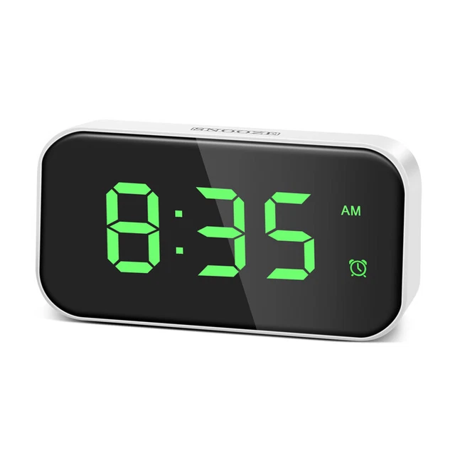 RéVeil LED Horloge de Bureau NuméRique Horloge éLectronique Chargeurs USB F9547