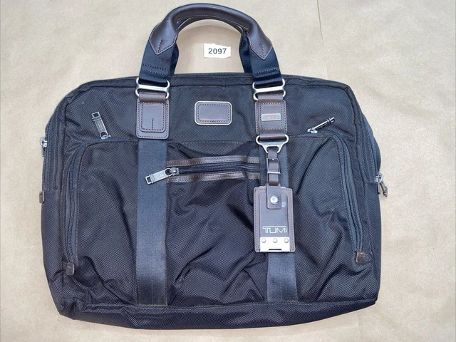 TUMI 22611DH ALPHA BRAVO Mcnair Slim Briefcase business bag blK MISSING STRAP