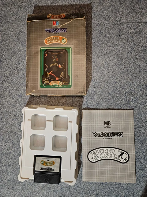 Cassette Vectrex Flipper Pinball - Rare - 1983 - Vintage - PAL - Bon état