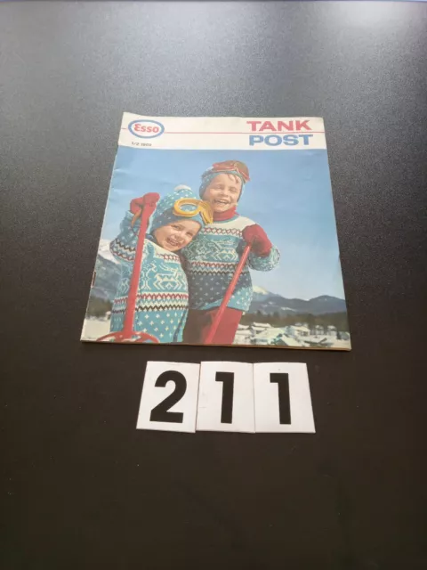Prospekt, Esso, Tank Post 1/2, 1969, Öl Benzin Tankstelle