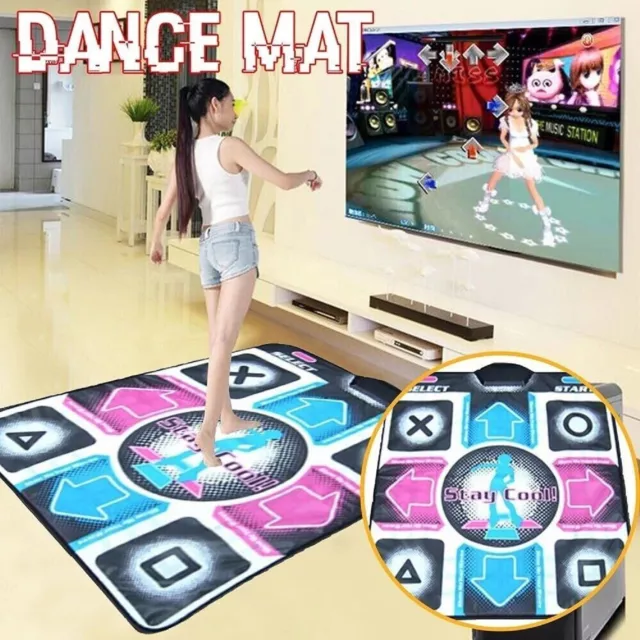 Non-Slip USB Dancing Mat Pad Yoga Fitness Step Dance Mat For TV PC Video Game AU