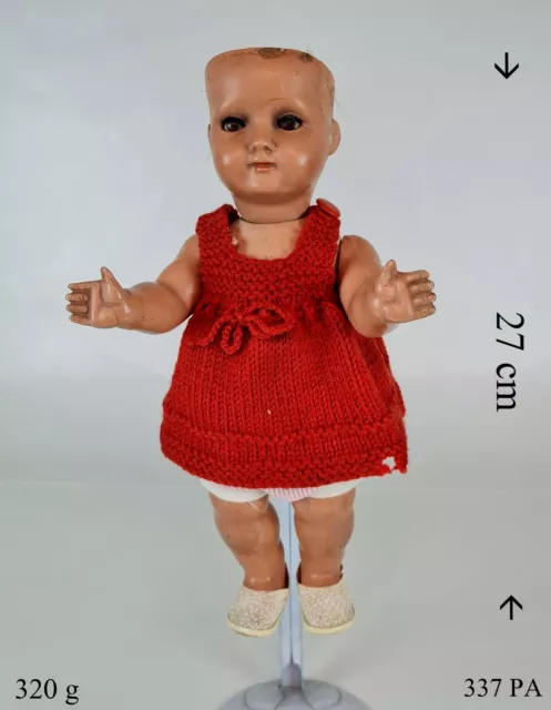 Antik Puppe Sammlerpuppe Massekörper für Bastler France Hochwertig Rarität