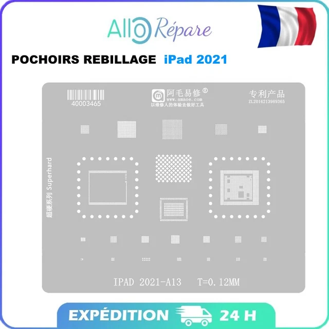Pochoir / Stencil De Rebillage Pour écran IPhone X, 8, 8 Plus, 11 (A11 LCD) - Marque RELIFE, Neuf