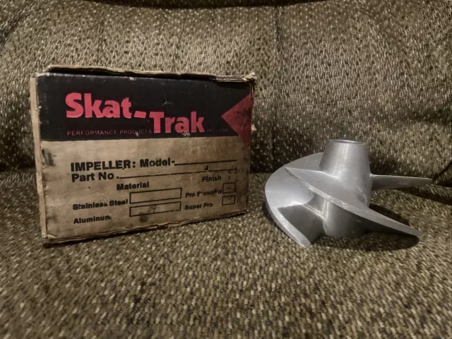 Rare Skat Trak 19 Degree Impeller Prop Aluminum￼ Jetski 4 Hole Pin NOS