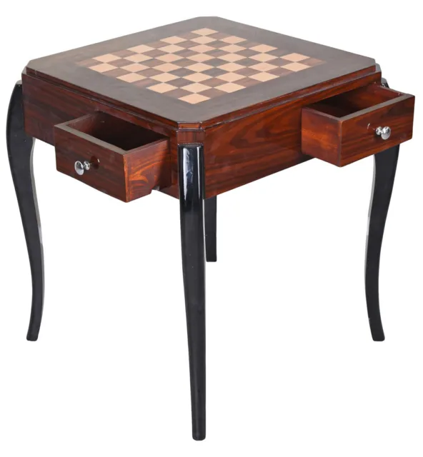 Mesa de juego mesa de ajedrez barroca mesa de cartas mesa de madera antigua mesa barroca