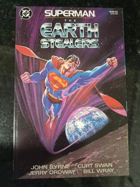Jerry Ordway Cover DC Comics  1988 Superman The Earth Stealers John Byrne