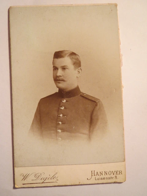Hannover - Soldat in Uniform - Regiment Nr. 10 - Portrait / CDV
