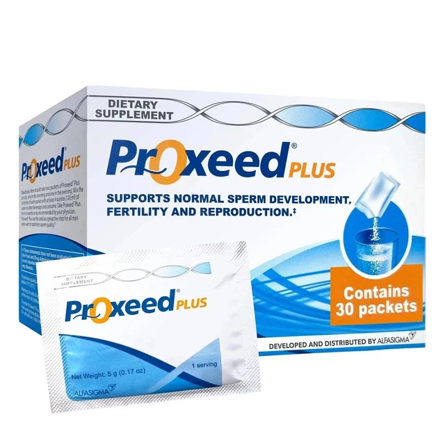 PROXEED PLUS MALE Fertility Supplement 30 Sachets | Sperm Quality ...